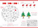 Set De Table De Noël À Imprimer Et Colorier - Momes destiné Jeux Gratuits À Imprimer Pour Adultes