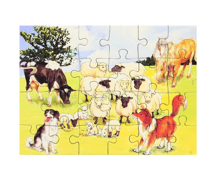 Set Jouet Lot 2 Mini Puzzles Ludique Jeu Enfant Animaux De concernant Jeux Les Animaux De La Ferme