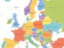 Seule L'europe Membres Carte Politique. Tous Les Pays En à Tout Les Pays D Europe