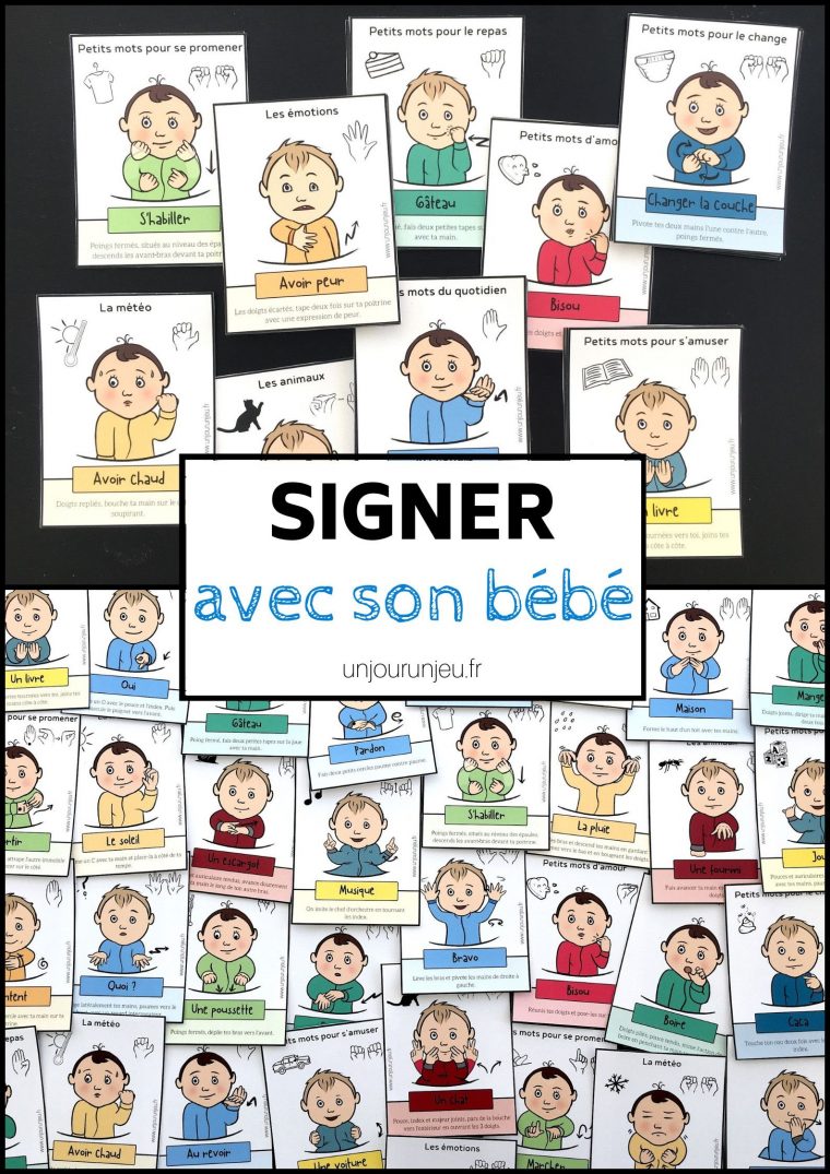 Signer Avec Son Bébé : 52 Cartes À Télécharger Gratuitement à Jeux Educatif Gratuit 2 Ans