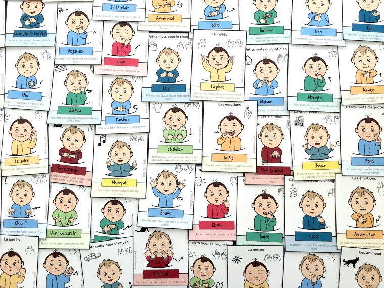 Signer Avec Son Bébé : 52 Cartes À Télécharger Gratuitement dedans Apprendre Les Animaux Pour Bebe