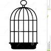 Silhouette Noire Icône De Cage À Oiseaux Illustration Plate avec Dessin De Cage D Oiseau