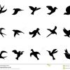 Silhouettes Du Vol De L'oiseau Simple Illustration De tout Dessin D Oiseau Simple