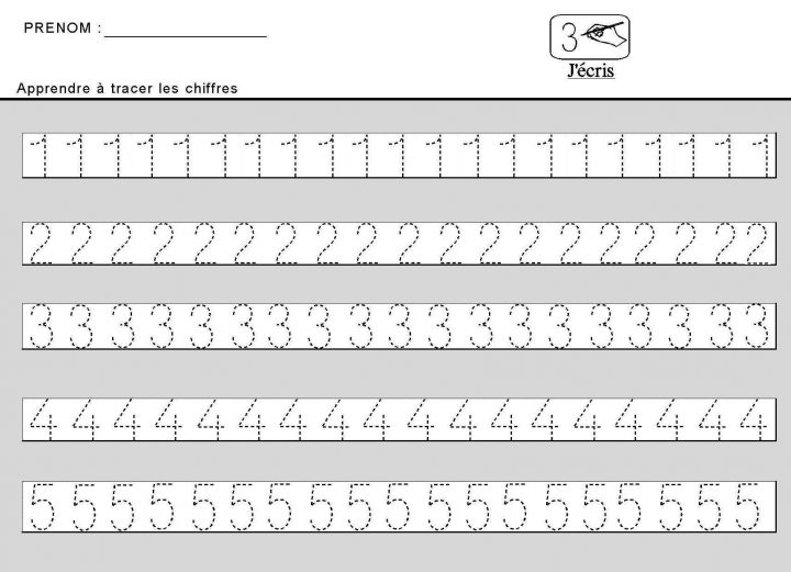 Site Maternelle : Apprendre À Tracer Des Chiffres En Moyenne à Exercice Maternelle Moyenne Section À Imprimer