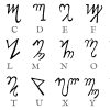 Six Magical Alphabets To Know And Use - Evolve + Ascend concernant Alphabet En Script