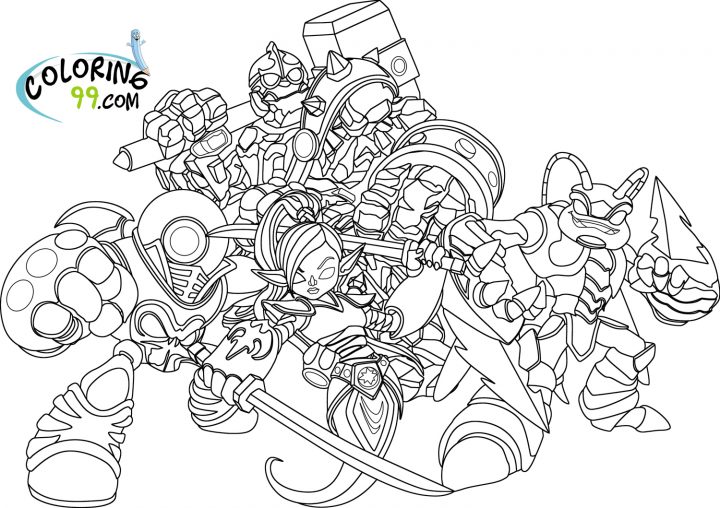 Skylanders #14 (Dessins Animés) – Coloriages À Imprimer intérieur Dessin De Skylanders