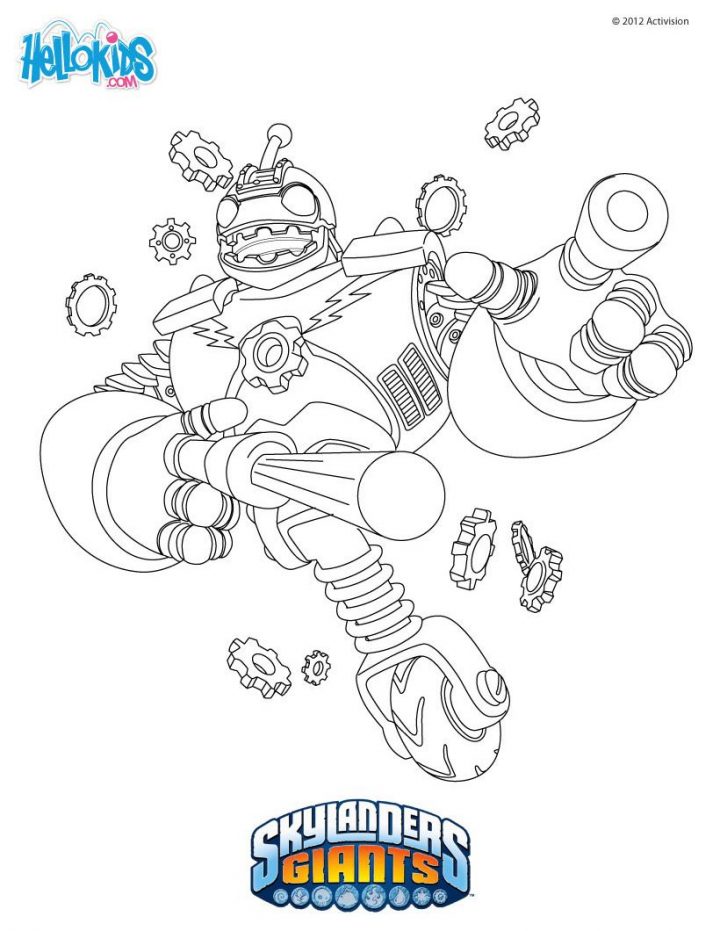 Skylanders Coloring Page :: Bouncer. | Coloring Pages destiné Dessin De Skylanders