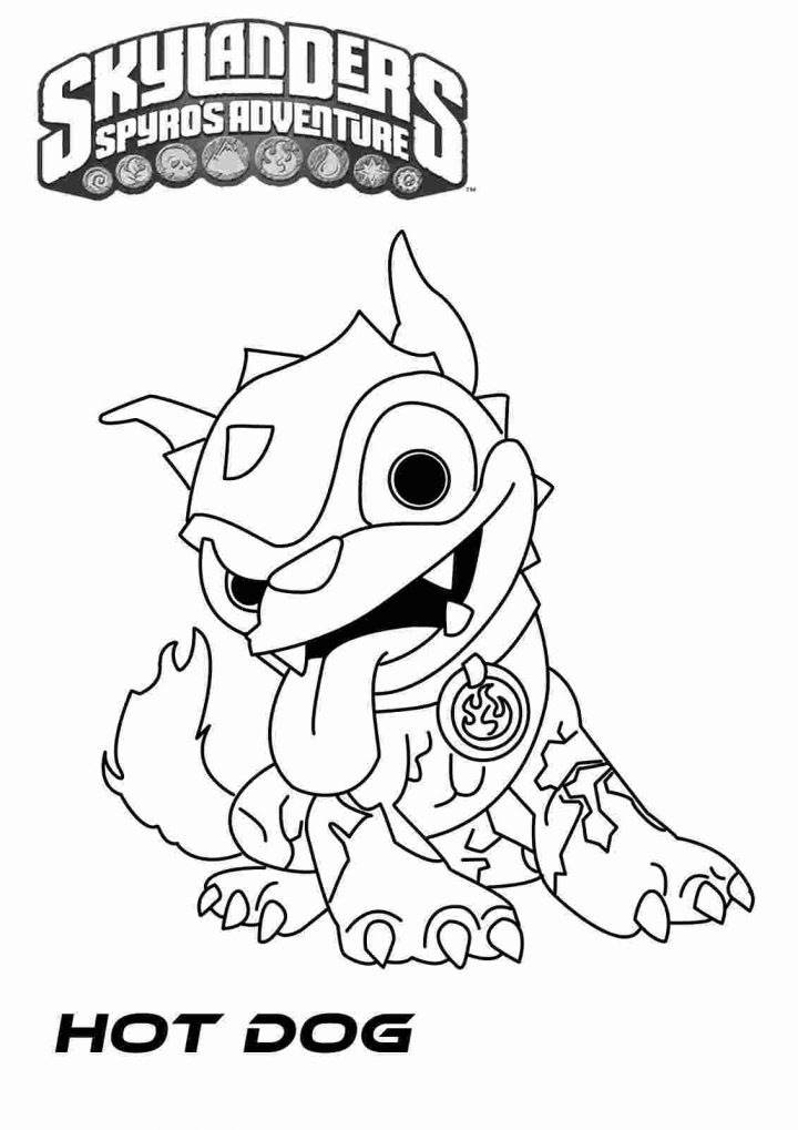 Skylanders Warnado Coloring Pages Spyro Est Un Coloriage De intérieur Dessin De Skylanders