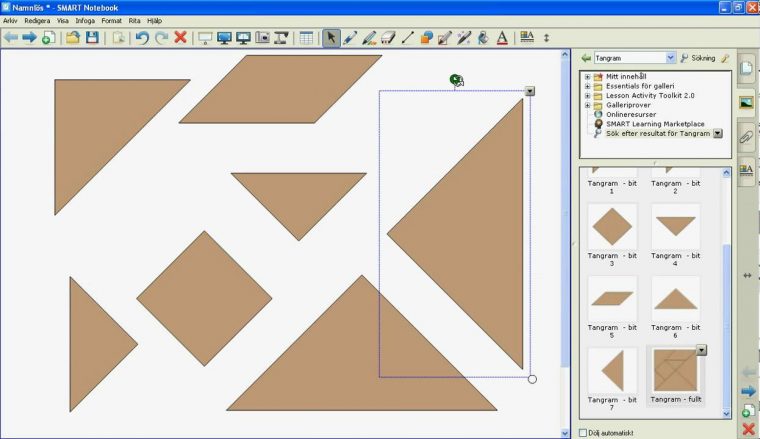 Smart Notebook – Tangram – concernant Tangram Cycle 3