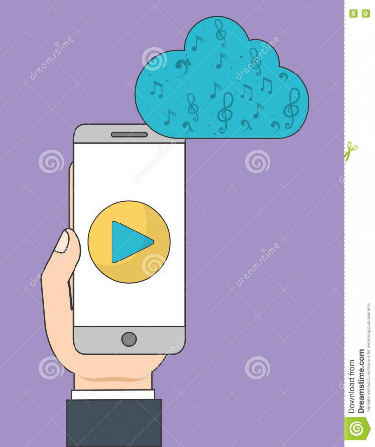 Smartphone Et Icône De Jeu Musique En Ligne Et Technologie dedans Jeux De Musique En Ligne