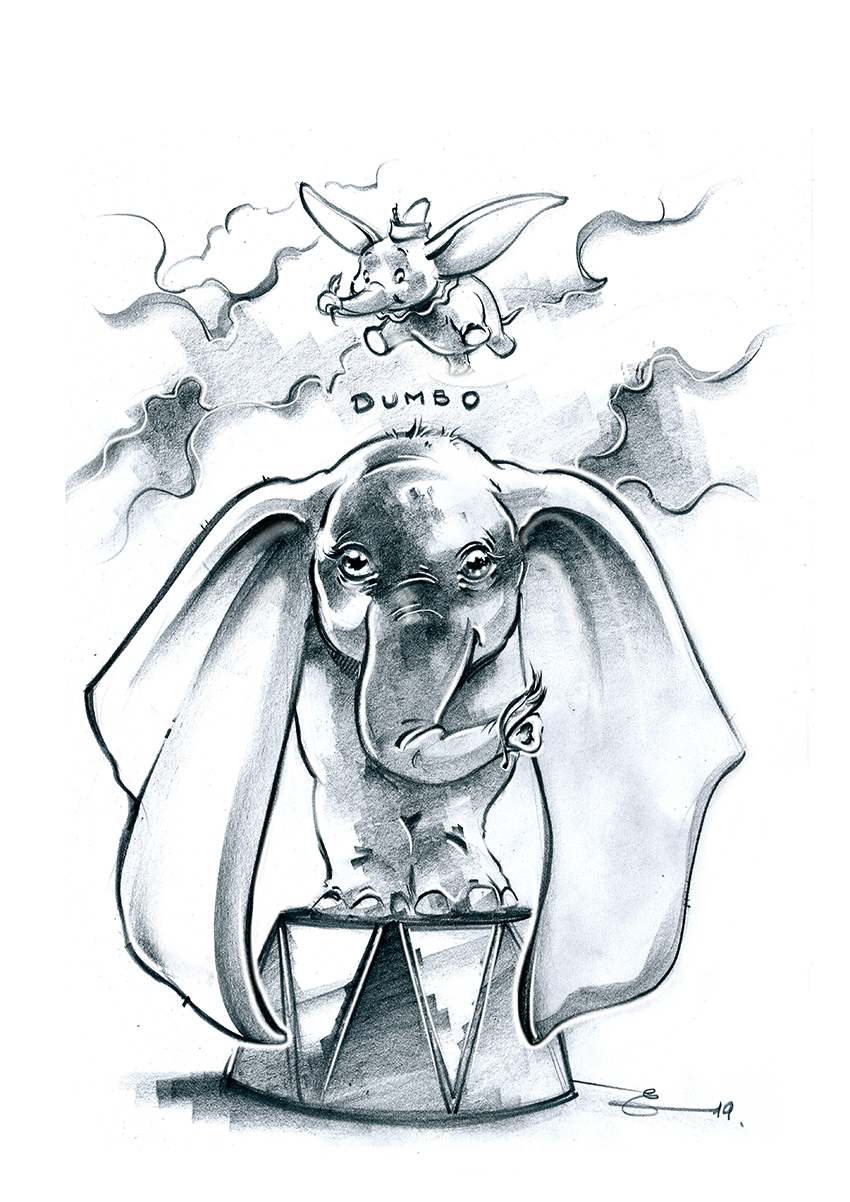 Sorties-Cinema - Dumbo : Découvrez Un Magnifique Dessin D destiné Dessin Dumbo