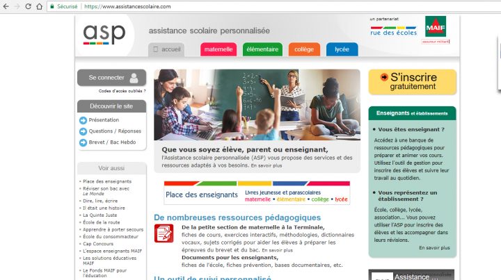 Soutien Scolaire avec Jeux Educatif Gratuit Maternelle