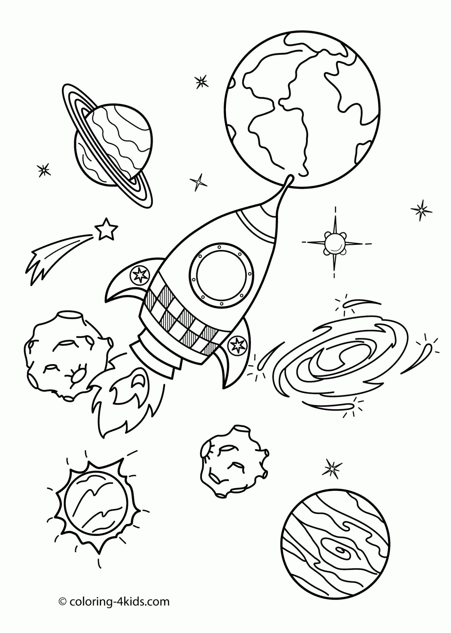 Coloriage Astronaute  PrimaNYC.com