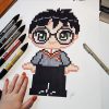 Speed Drawing Cute Harry Potter - Pixel Art concernant Dessin D Harry Potter