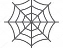 Spider Web Thin Line Icon, Halloween And Decoration, Cobweb pour Dessin D Halloween Facile A Dessiner