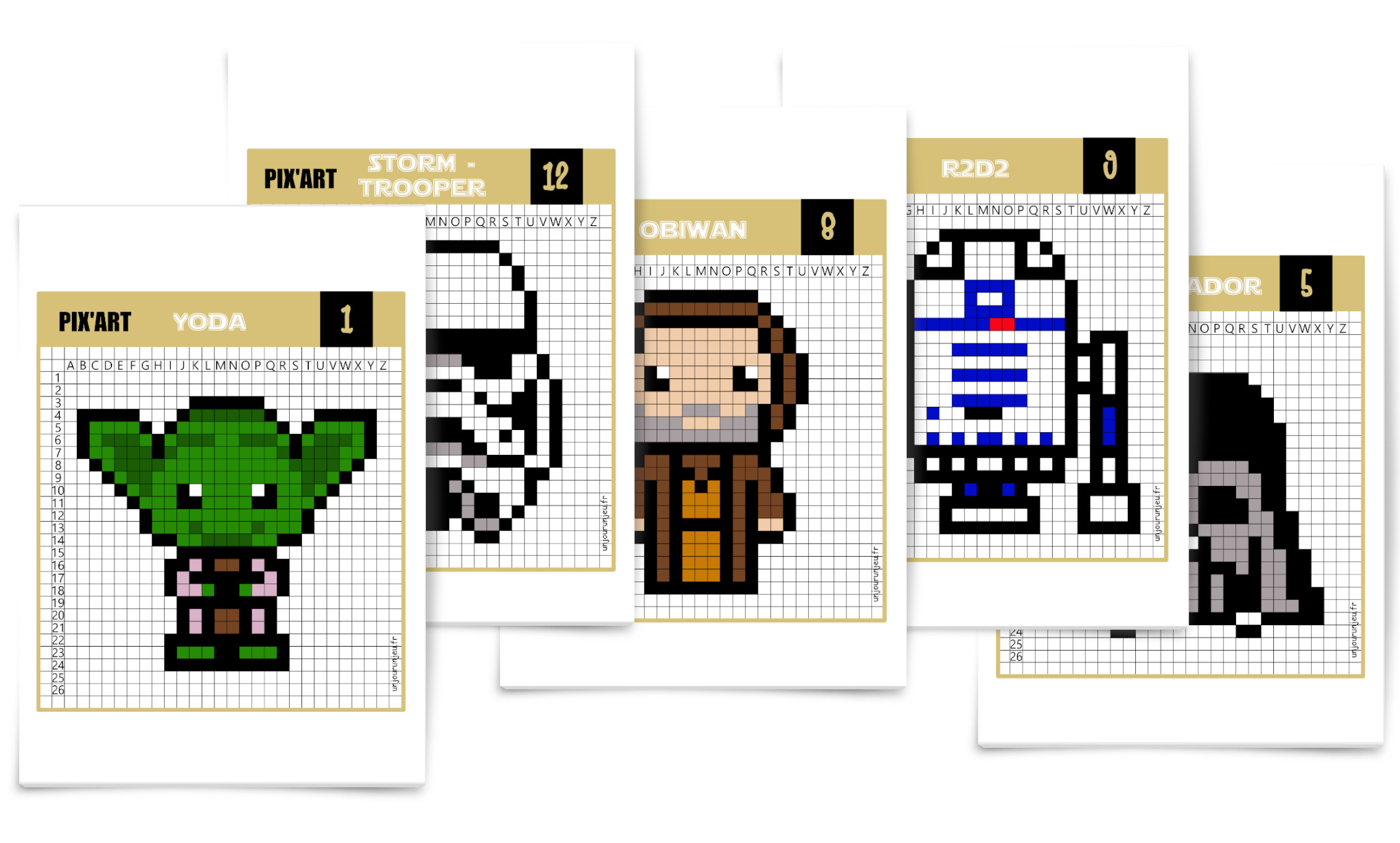 Star Wars : Que La Force Soit Avec Toi Pour Ces Pixel Art concernant Jeux De Dessin Pixel Art Gratuit