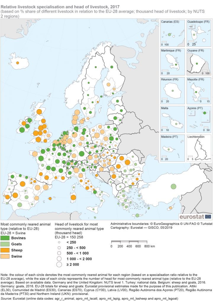 Statistiques Agricoles Au Niveau Régional – Statistics Explained dedans Nombre De Régions En France 2017