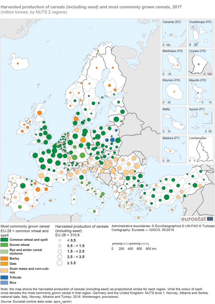 Statistiques Agricoles Au Niveau Régional – Statistics Explained dedans Nombre De Régions En France 2017