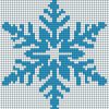 Stitch A Simple Snowflake (Craft Gossip) | Modèles De Point dedans Dessin Pixel Noel