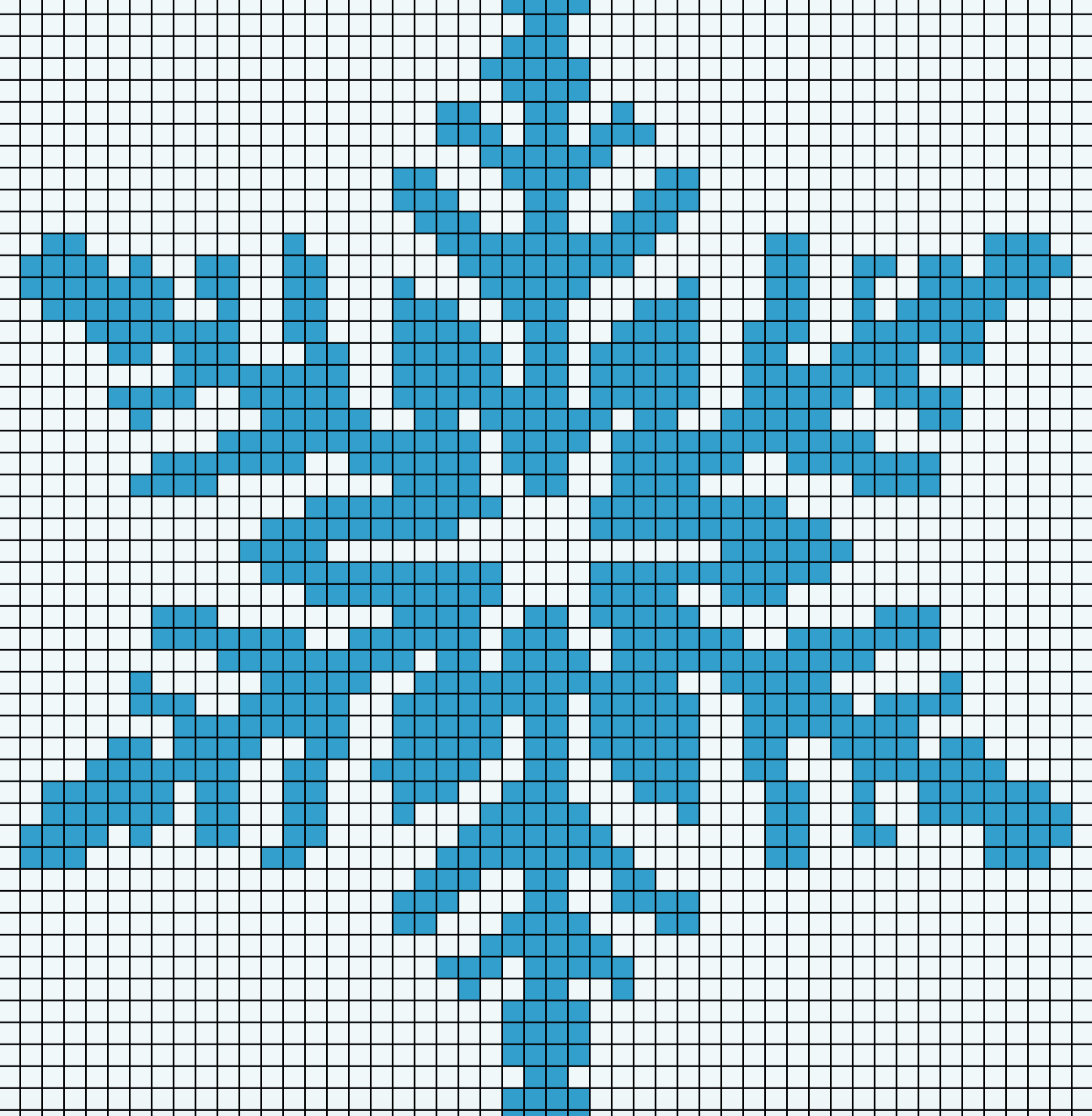 Stitch A Simple Snowflake (Craft Gossip) | Modèles De Point dedans Dessin Pixel Noel