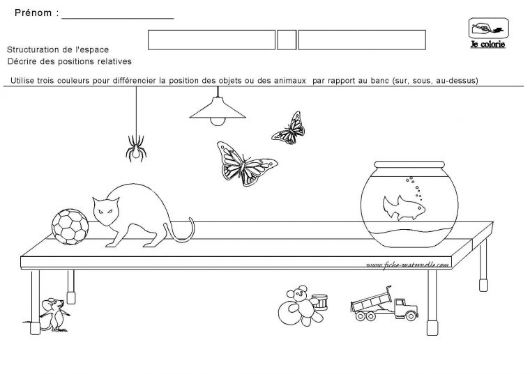 Structuration De L'espace En Maternelle | Maternelle, Espace concernant Fiche D Exercice Grande Section A Imprimer