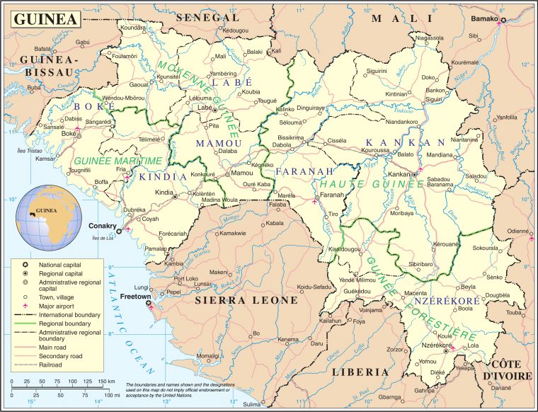 Subdivisions Of Guinea – Wikipedia à Decoupage Region France