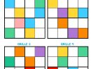 Sudoku Des Couleurs | Sudoku Enfant, Sudoku Et Jeux A Imprimer concernant Grille Sudoku Imprimer