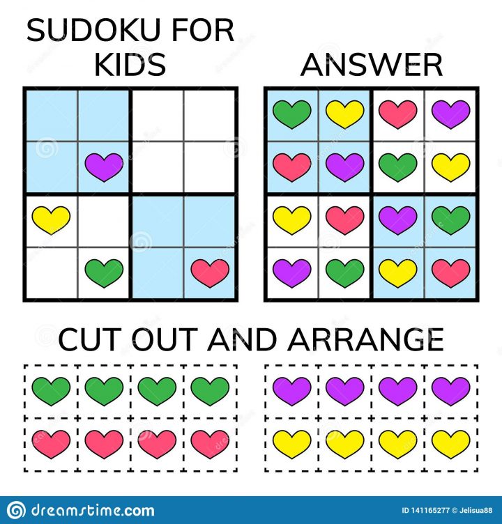 Sudoku Enfants Et Mosaïque Mathématique Adulte Grand Dos avec Rebus Enfant