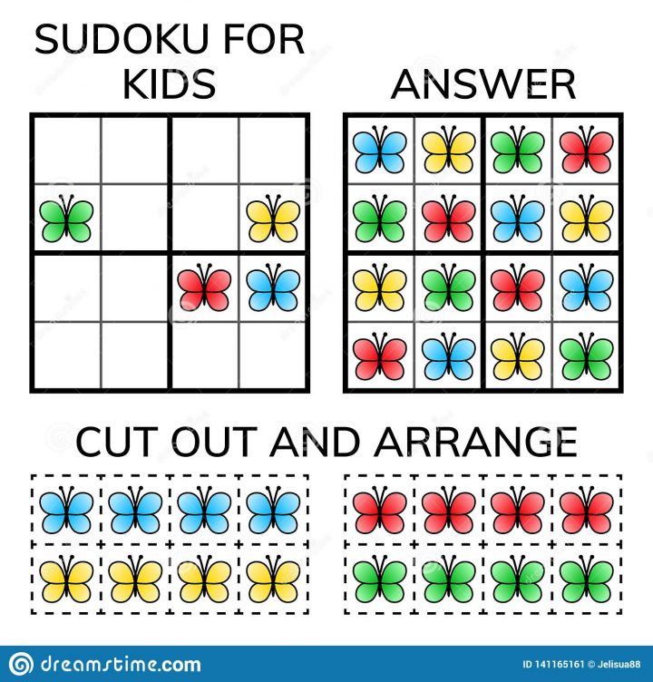 Sudoku Enfants Et Mosaïque Mathématique Adulte Grand Dos tout Rebus Enfant