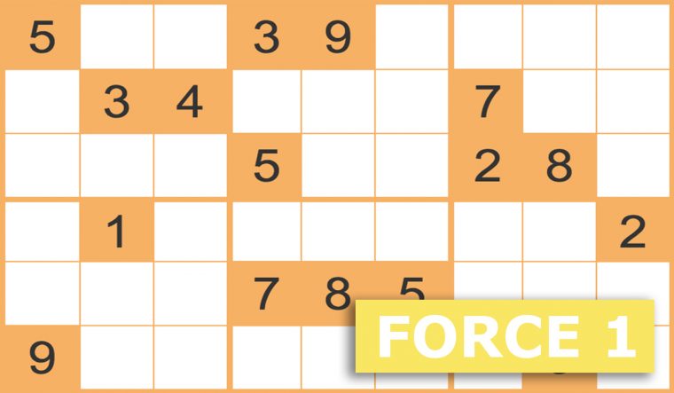 Sudoku Force 1 Gratuits En Ligne – Grilles Sudoku Force 1 à Sudoku Lettres À Imprimer