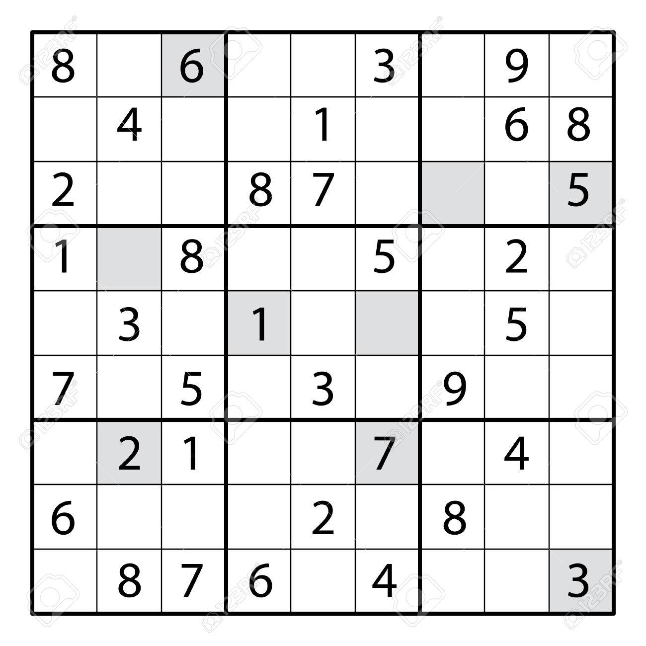 Sudoku Jeu De Puzzle. Sudoku Jeu De Puzzle Avec Des Nombres. Peut Être  Utilisé Comme Jeu Éducatif Pour Les Enfants Ou Jeu De Loisirs Pour Adultes à Jeu Le Sudoku