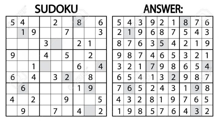 Sudoku Jeu De Puzzle. Sudoku Jeu De Puzzle Avec Des Nombres. Peut Être  Utilisé Comme Jeu Éducatif Pour Les Enfants Ou Jeu De Loisirs Pour Adultes encequiconcerne Sudoku Pour Enfant