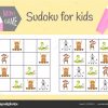 Sudoku Jeu Pour Les Enfants Avec Des Images Et Des Animaux dedans Jeu Logique Enfant