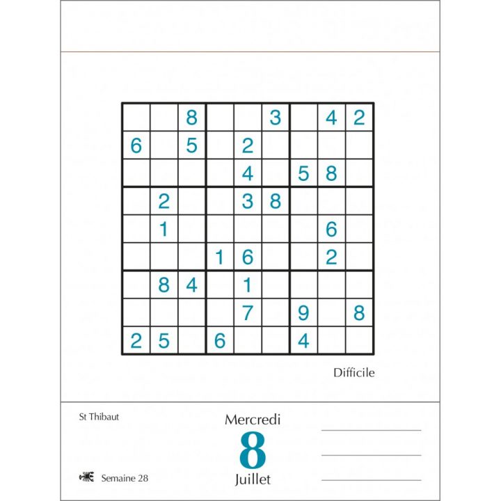 Sudoku – Sudokus Moyens dedans Sudoku Maternelle À Imprimer