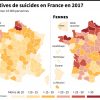 Suicide: La Bretagne Et Tout Le Quart Nord-Ouest En Première tout Nombre De Régions En France 2017