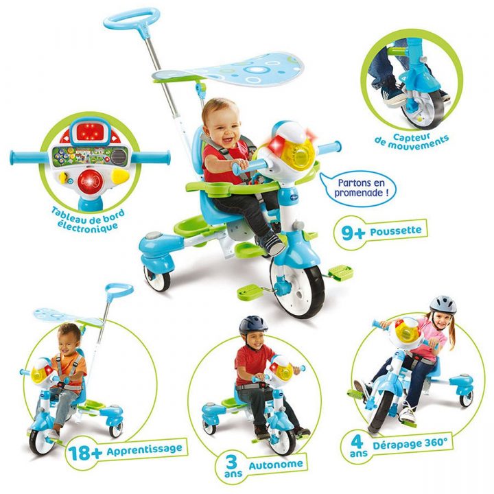 Super Tricycle Interactif 6 En 1 Bleu – Sport Et Jeux D tout Jeux Interactifs 6 Ans