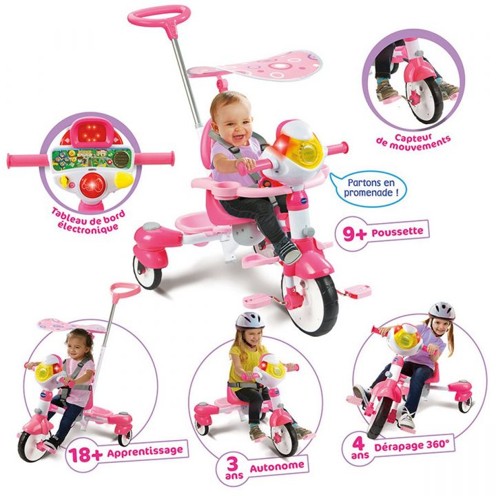 Super Tricycle Interactif 6 En 1 Rose – Sport Et Jeux D concernant Jeux Interactifs 6 Ans