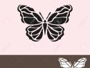 Symbole De Papillon Abstrait, Élément De Design. Peut Être Utilisé Pour Des  Invitations, Cartes De Voeux, Scrapbooking, D'impression, Les Étiquettes, destiné Etiquette Papillon A Imprimer