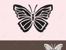 Symbole De Papillon Abstrait, Élément De Design. Peut Être Utilisé Pour Des  Invitations, Cartes De Voeux, Scrapbooking, D'impression, Les Étiquettes, intérieur Etiquette Papillon A Imprimer