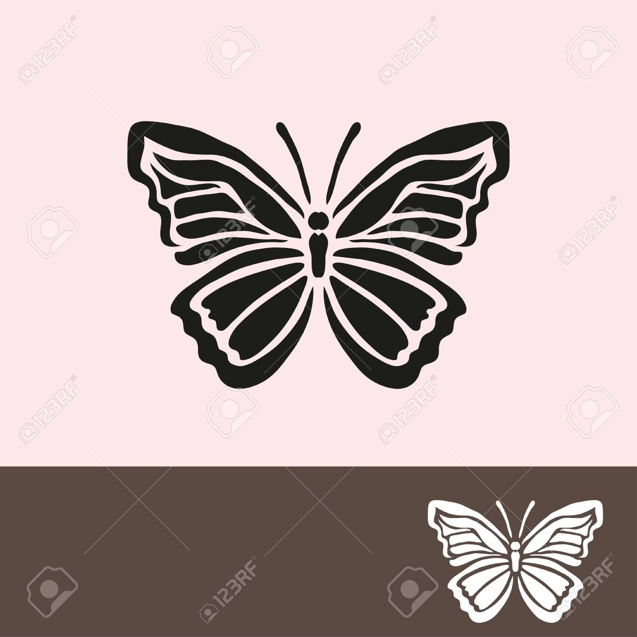 Symbole De Papillon Abstrait, Élément De Design. Peut Être Utilisé Pour Des  Invitations, Cartes De Voeux, Scrapbooking, D&amp;#039;impression, Les Étiquettes, intérieur Etiquette Papillon A Imprimer 