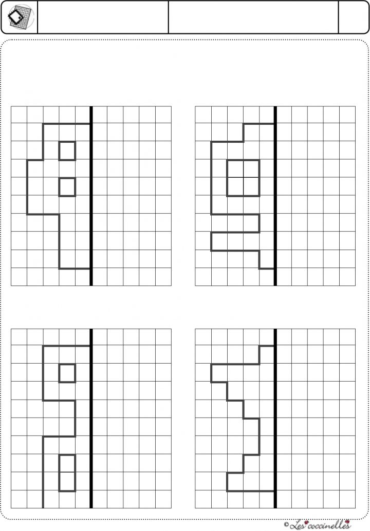 Symetrie Axiale 16 Quadrillage – [Pdf Document] pour Symétrie Quadrillage