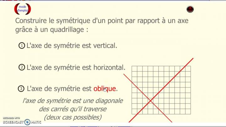 Symétrie Axiale Et Quadrillages intérieur Symétrie Quadrillage