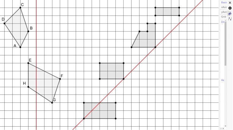 Symetrie Axiale Exercices – Geogebra serapportantà Symetrie Axial