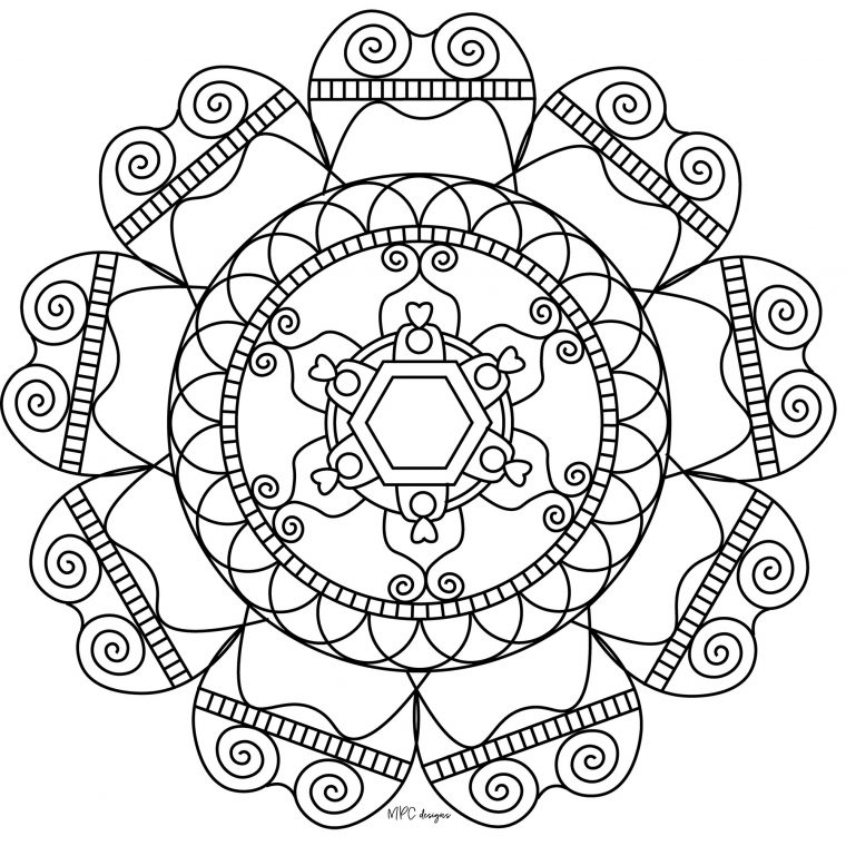 Symétrie Et Simplicité – Mandalas Zen & Anti-Stress – 100 serapportantà Symétrie A Imprimer