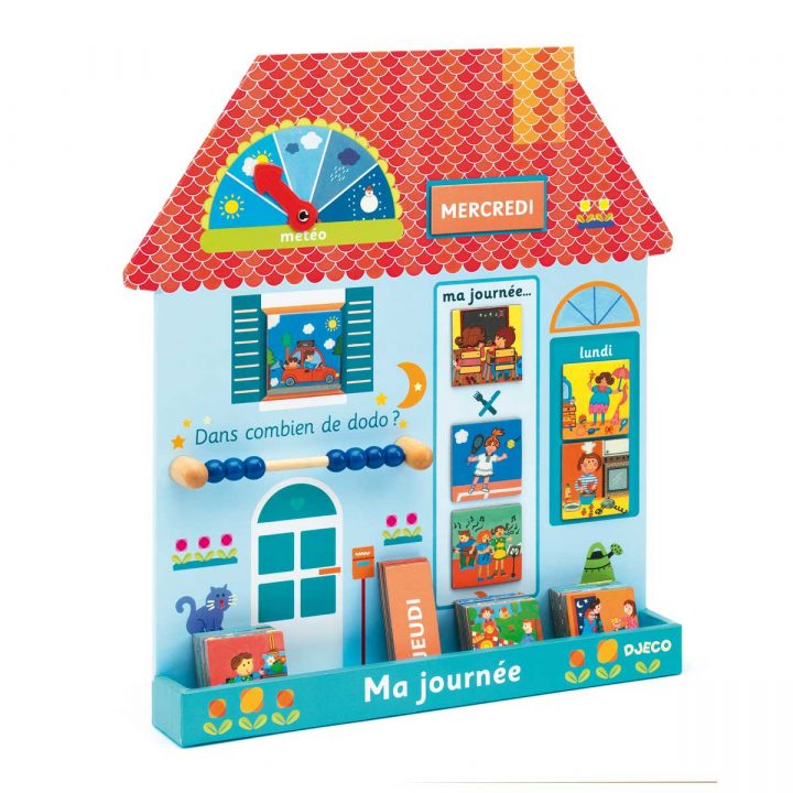 Tableau Magnétique Maison Ma Journée avec Jeux Pour Un Enfant De 3 Ans