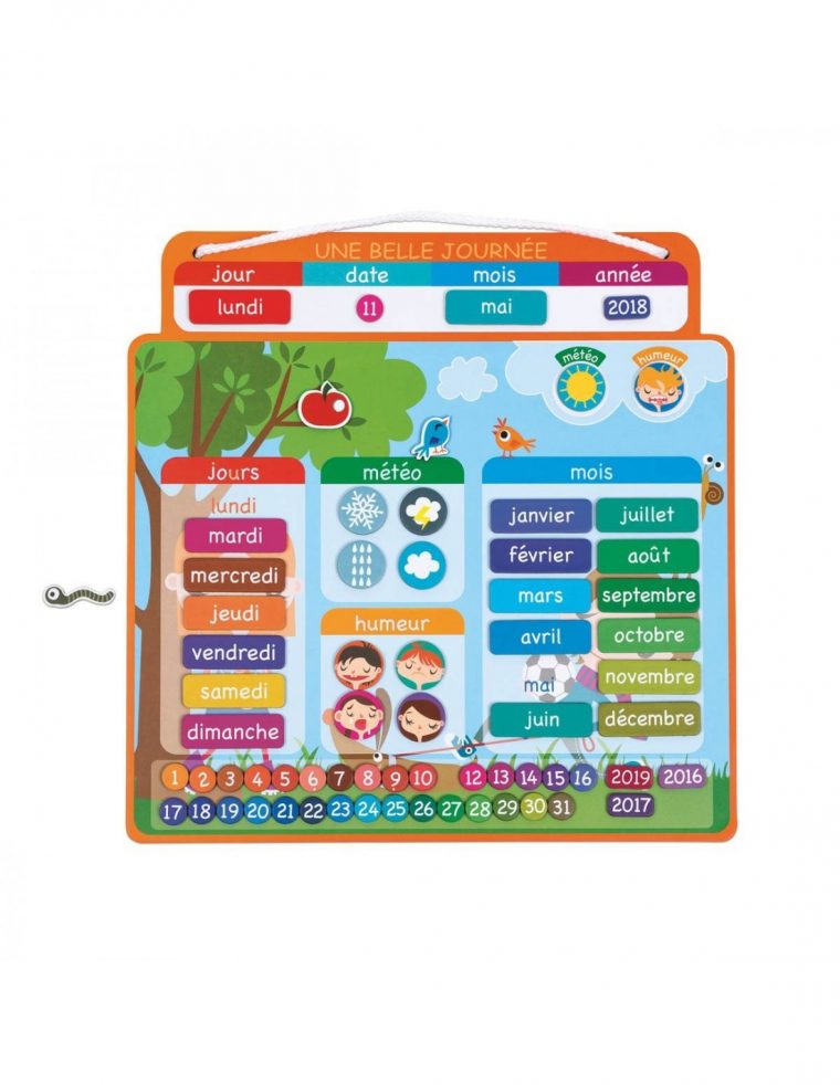 Tableau Semainier Magnétique – Jeu Éducatif – Janod pour Jeux Educatif 7 Ans