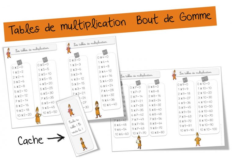 Tables De Multiplication | Bout De Gomme avec Tables De Multiplication Jeux À Imprimer