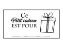 Tampon Noël Petit Cadeau pour Etiquette Pour Cadeau De Noel