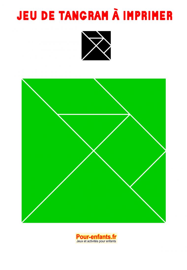 Tangram À Imprimer Maternelle Ps Ms Gs Cp Gratuit Tangrams avec Tangram A Imprimer