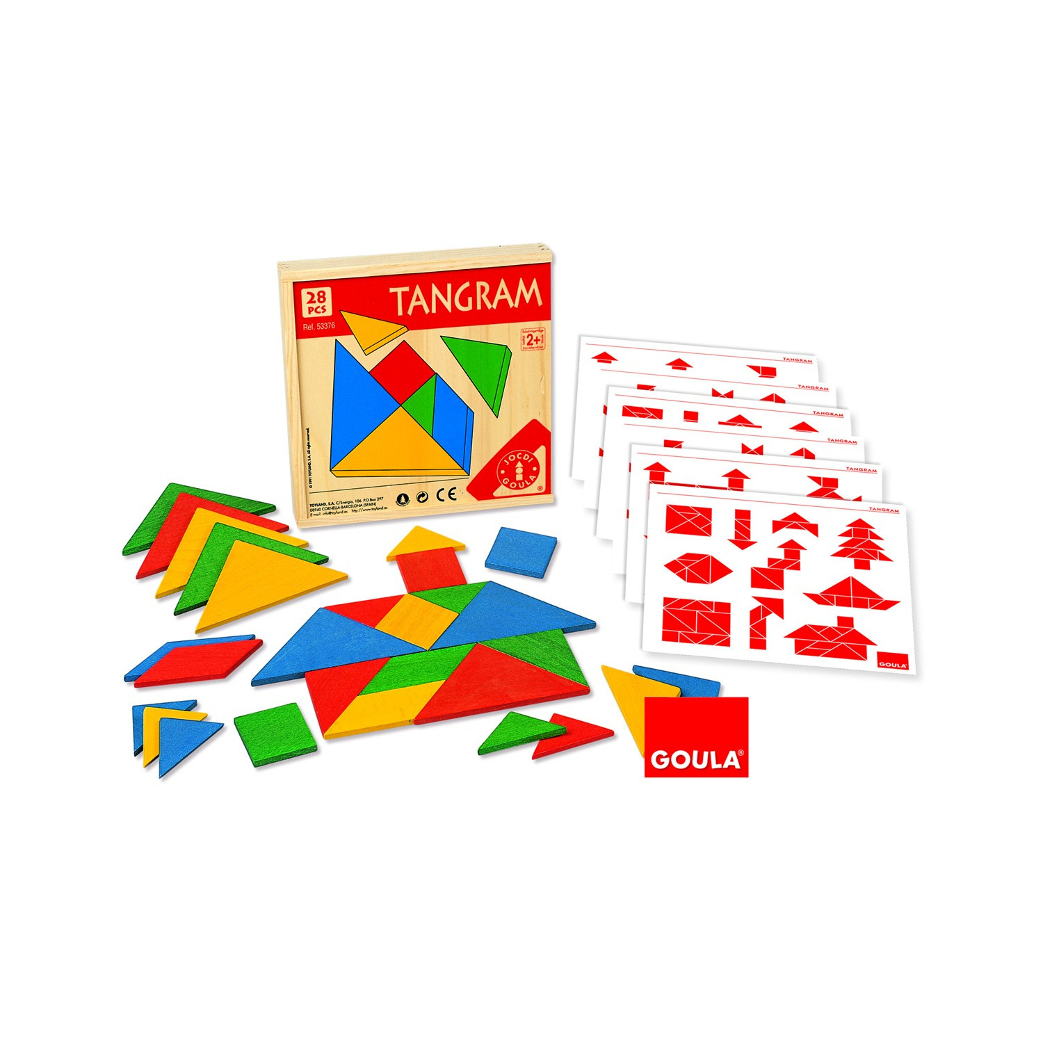 Tangram (Boîte De 4 Jeux) destiné Tangram Enfant 